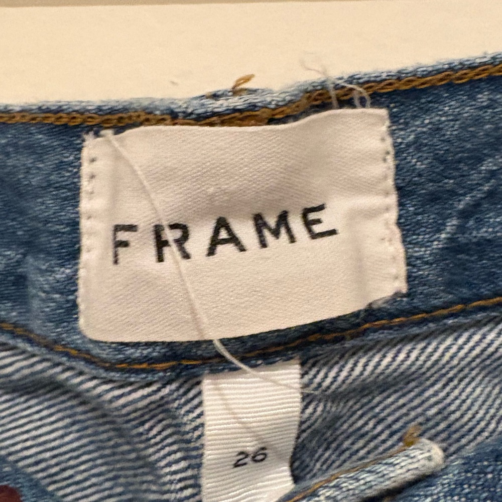 Frame Denim Faded Blue Cropped Jeans - Picture 4 of 7